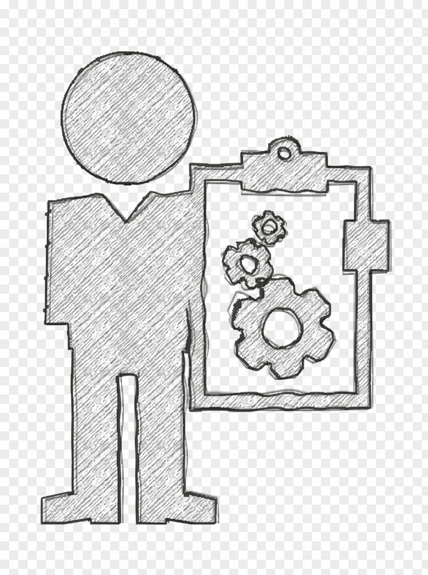Professor With Clipboard Icon Education PNG