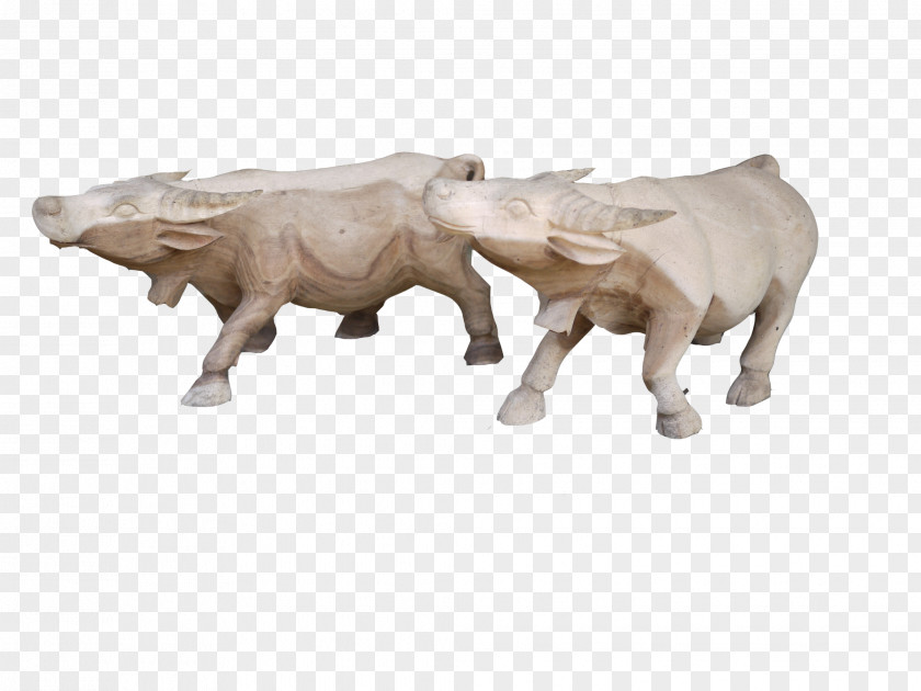 Bull Cattle Sculpture Figurine Terrestrial Animal PNG
