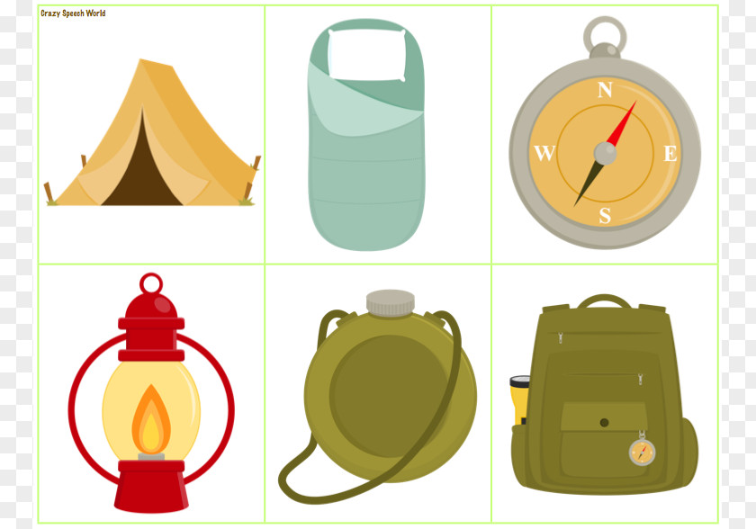 Camping Supplies Cliparts Outdoor Recreation Campervans Clip Art PNG