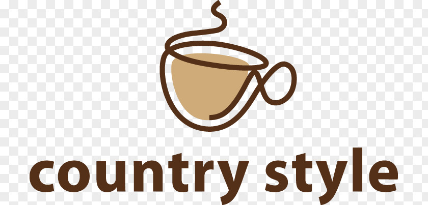 Coffee Cup Donuts Logo Country Style PNG