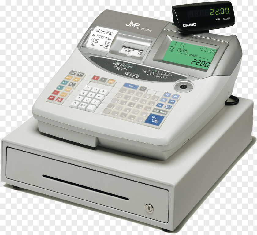 Gst Cash Register Casio Point Of Sale Thermal Paper Printing PNG