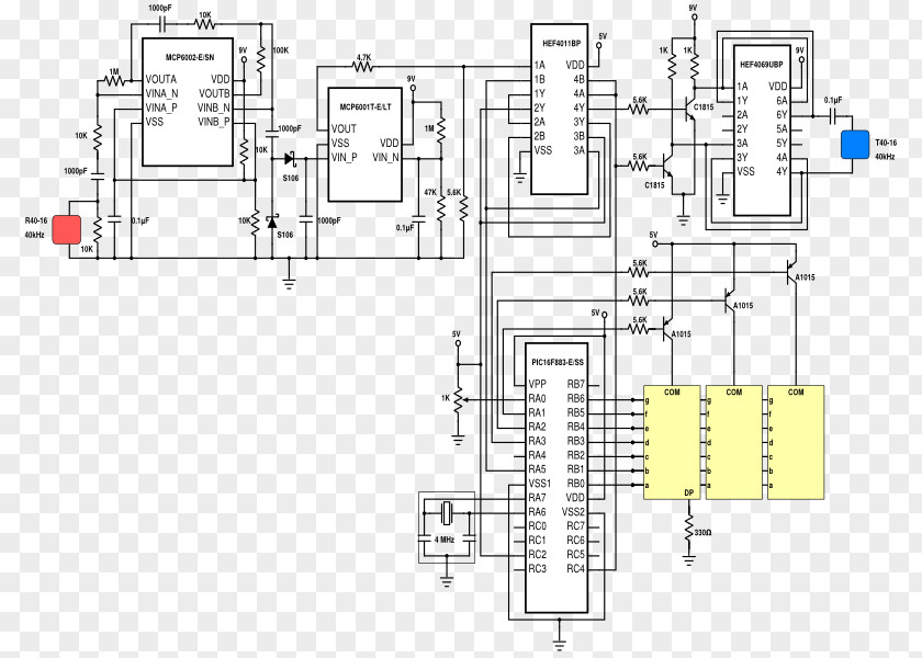 Measure The Ultrasonic Distance Electrical Network Floor Plan Technical Drawing Electronic Component Engineering PNG