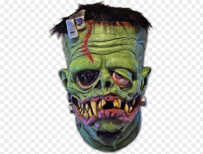 Rat Fink Frankenstein Mask Halloween Costume PNG