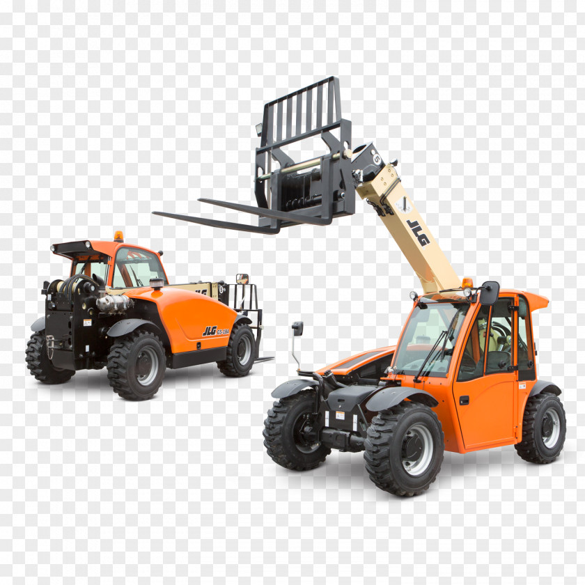 Telescopic Handler JLG Industries Aerial Work Platform Forklift Heavy Machinery PNG