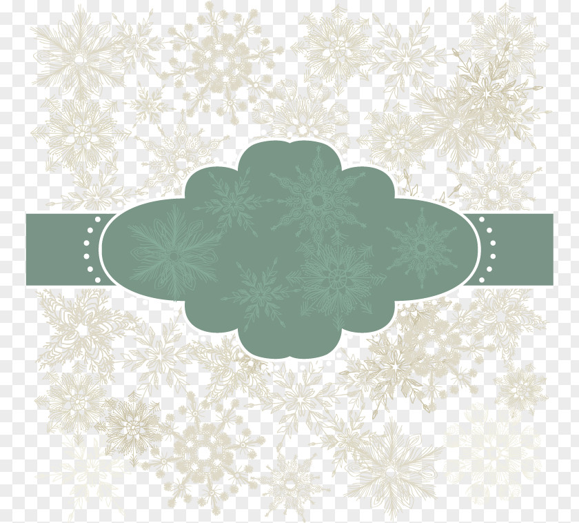 Vector Snowflake Border Christmas Tree, Snow Download PNG