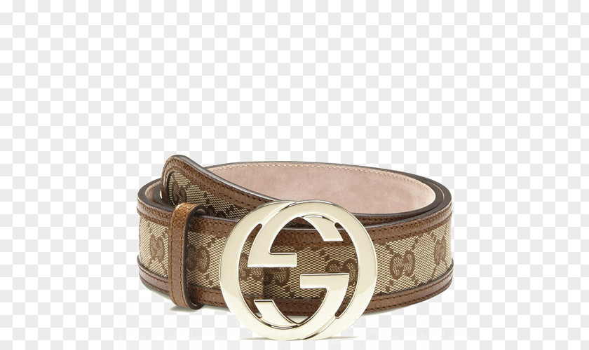 GUCCI Classic Double G Printing Belt Buckle Gucci Fashion Leather PNG