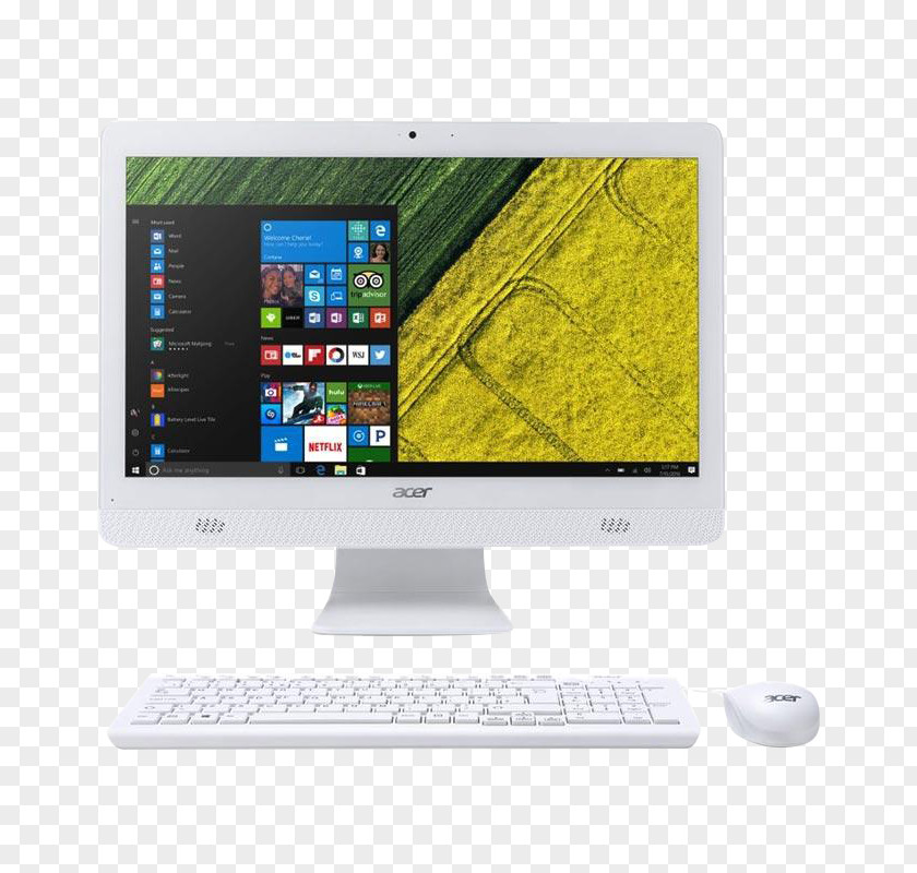 Intel All-in-one Acer Aspire Computer PNG