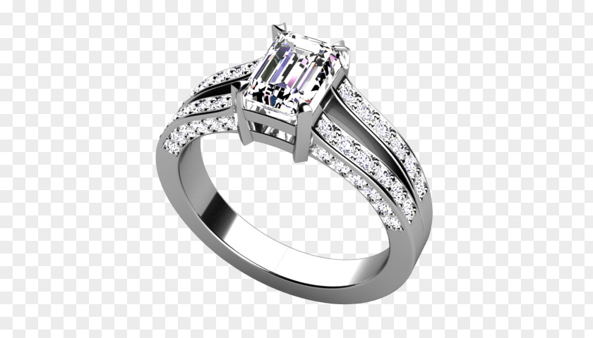 Split Shank Diamond Ring Settings Engagement Jewellery PNG