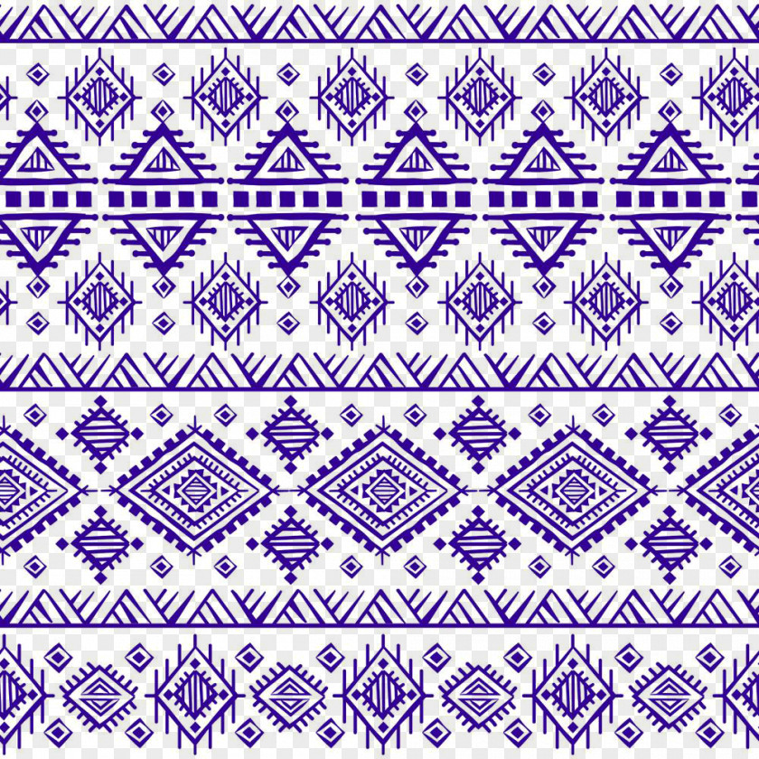 Blue National Wind Pattern Background Ornament Royalty-free Illustration PNG