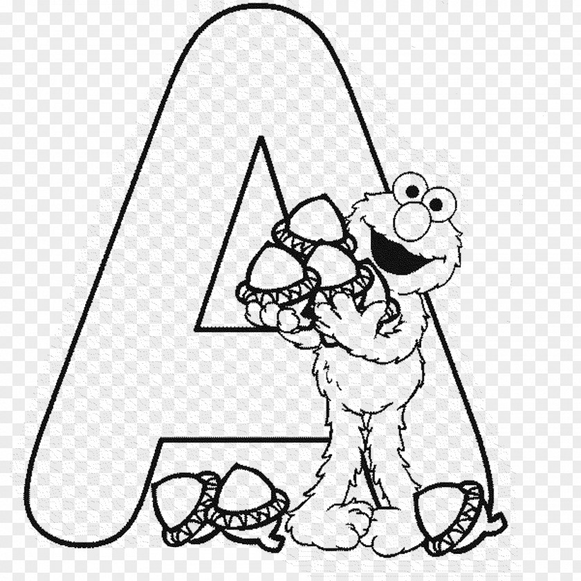 Child Elmo Coloring Book Alphabet Letter PNG