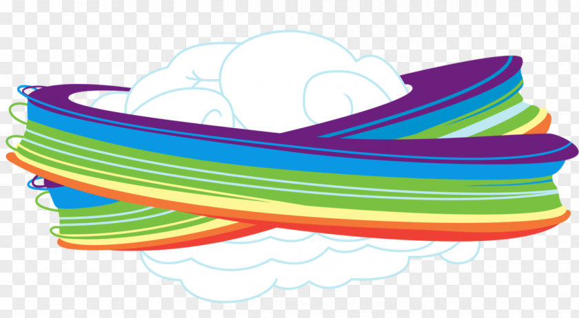 Cloud Rainbow Clothing Accessories Line PNG