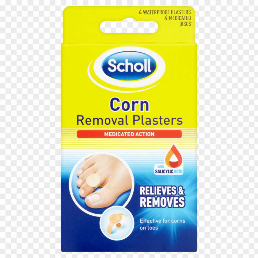 Corn Adhesive Bandage Callus Dr. Scholl's Foot PNG