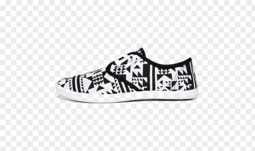 Etno Skate Shoe Sneakers White Pattern PNG