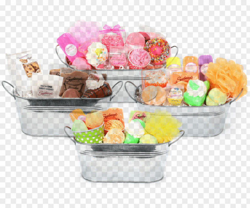 Gift Food Baskets Hamper Plastic Frozen Dessert PNG