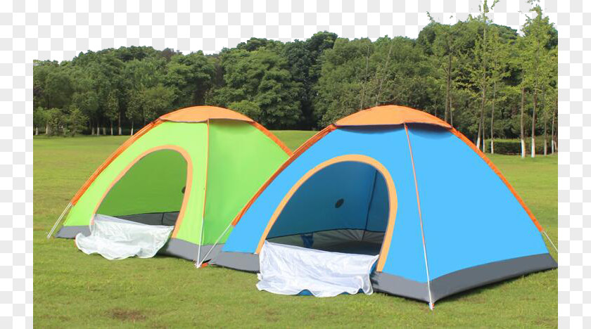 Two Tents On The Grass Camping Tent Canopy PNG