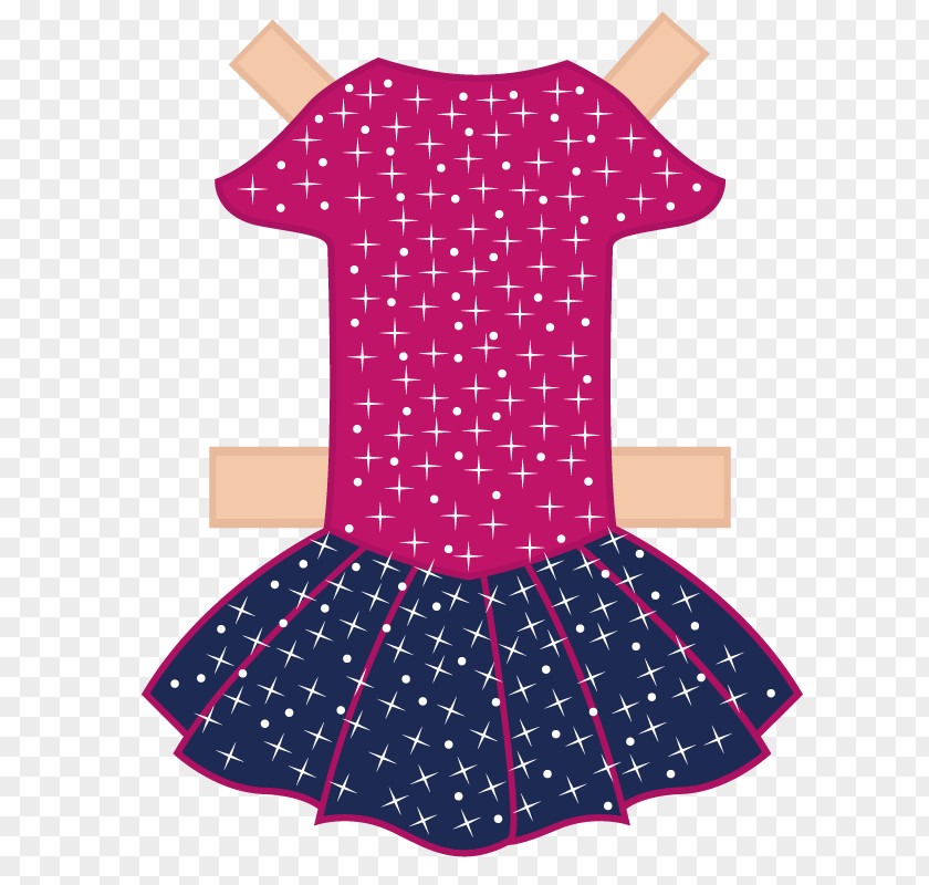 Vector Ms. Dress Polka Dot Skirt Sleeve Clothing PNG