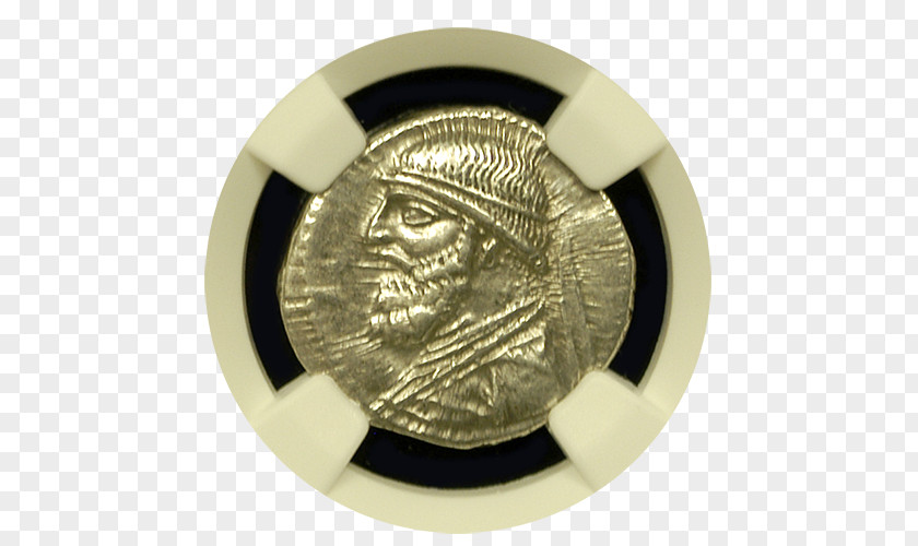 Coin Silver Parthian Empire Persian PNG