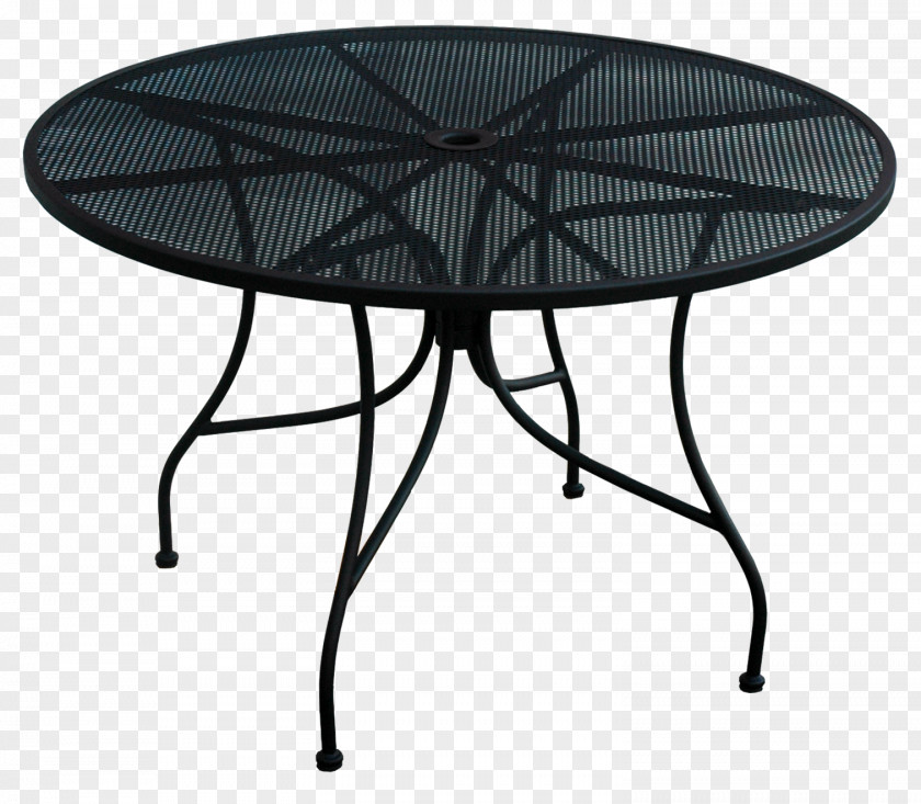 Outdoor Table Garden Furniture Wrought Iron PNG