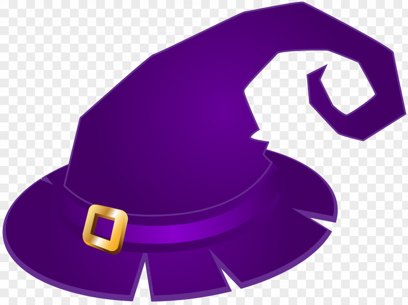 Purple Witch Hat Transparent Clip Art Image PNG