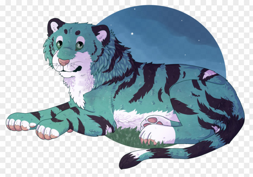 Tiger Cat Wildlife Cartoon PNG