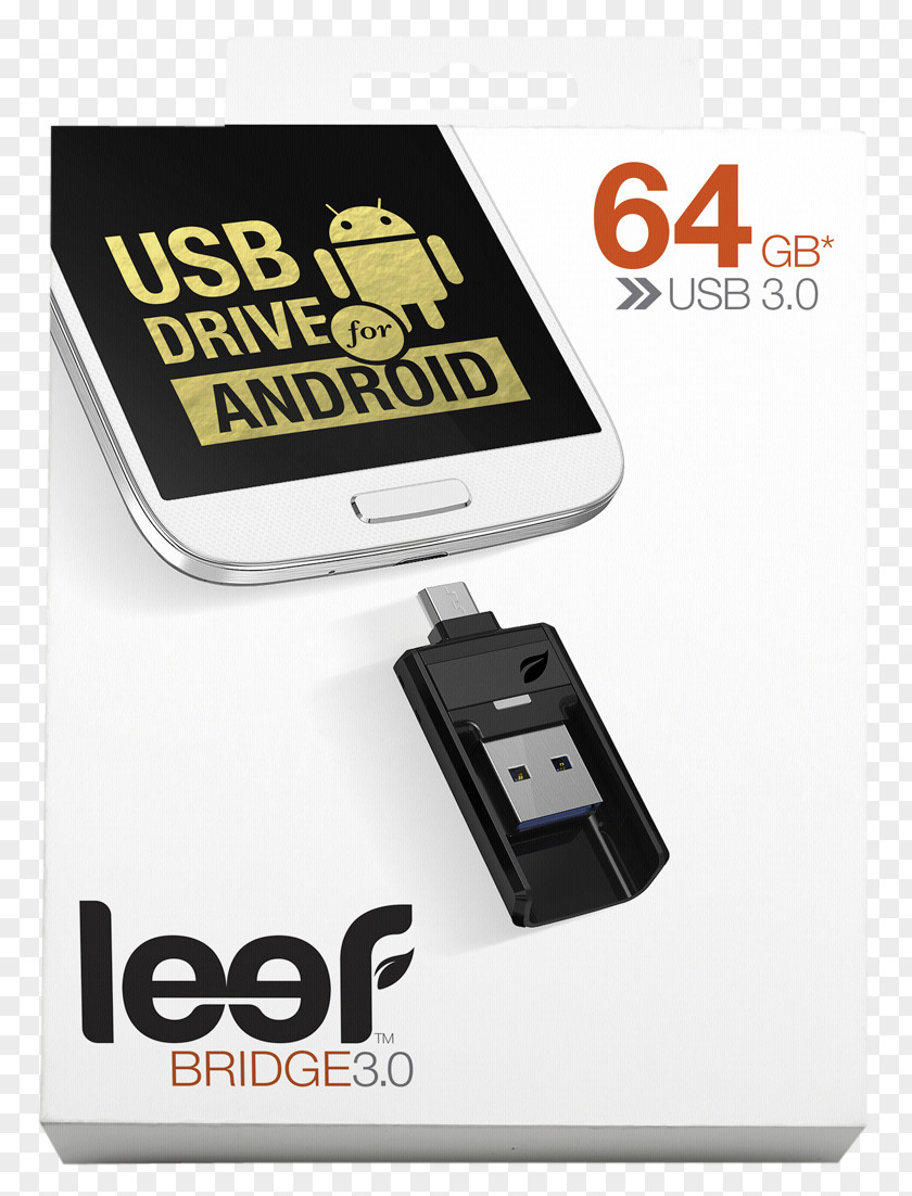 USB Flash Drives Leef Bridge Mobile Adaptor 3.0 Micro-USB Bridge-C 32Gb Drive PNG