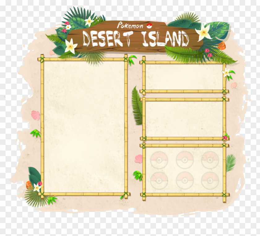Desert Island Green Picture Frames Rectangle Font PNG