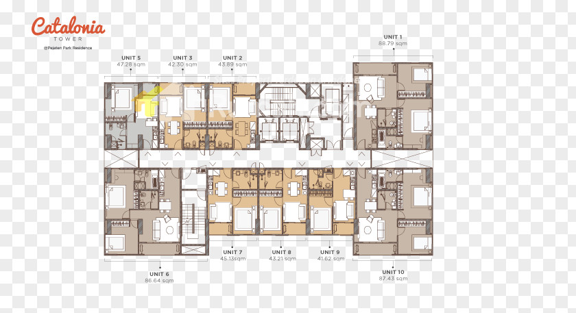 Lokasi Denah Pejaten Park Residence Rumah.com Floor Plan PNG