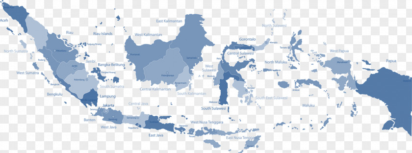Map Provinces Of Indonesia Vector Graphics Illustration PNG