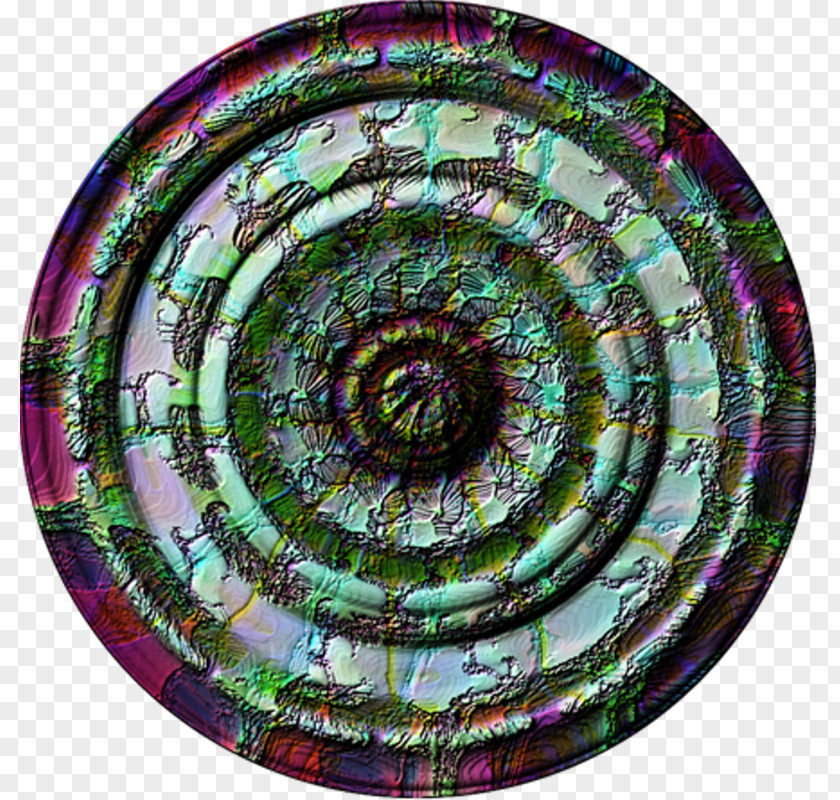 Relief Spiral Circle Glass Purple Pattern PNG