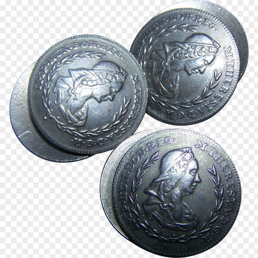 Silver Coin Button Metal Gold PNG