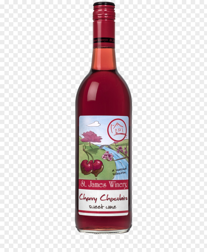Sparkling Red Wine Chocolate St. James Winery Liqueur Berries Crisp PNG