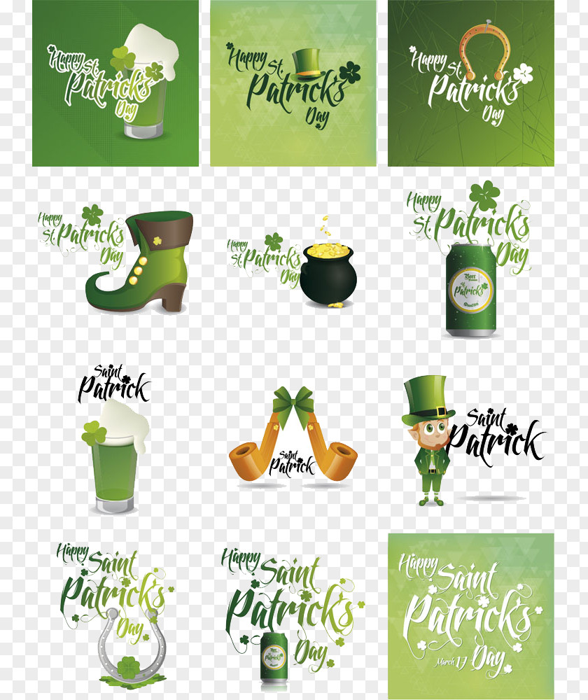 St. Patrick's Day Design WordArt Image Saint Patricks PNG