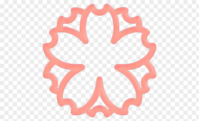 Symmetry Pink Heart Emoji Background PNG