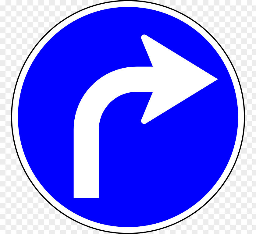 Traffic Sign Mandatory Arrow PNG