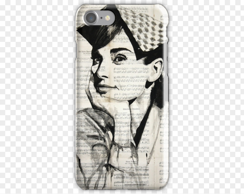 Audrey Hepburn IPhone 6 Drawing Mobile Phone Accessories Canvas Print Tote Bag PNG