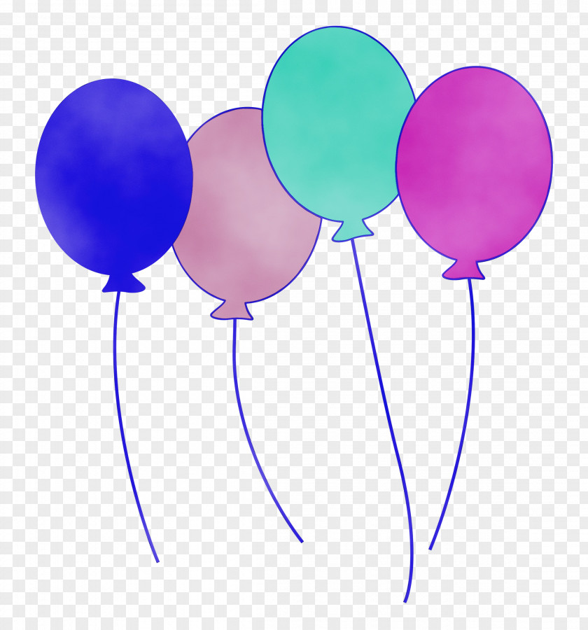 Balloon Purple Microsoft Azure Turquoise PNG