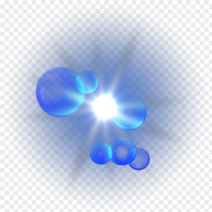 Blue Dream Light Effect Aperture PNG