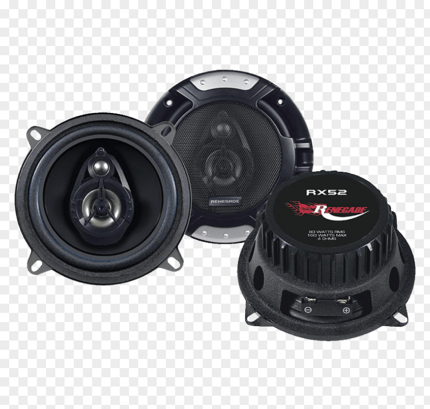 Car Sound Coaxial Loudspeaker Renegade 2 Way Speaker Assemby Set 100 W RXA100C Vehicle Audio PNG