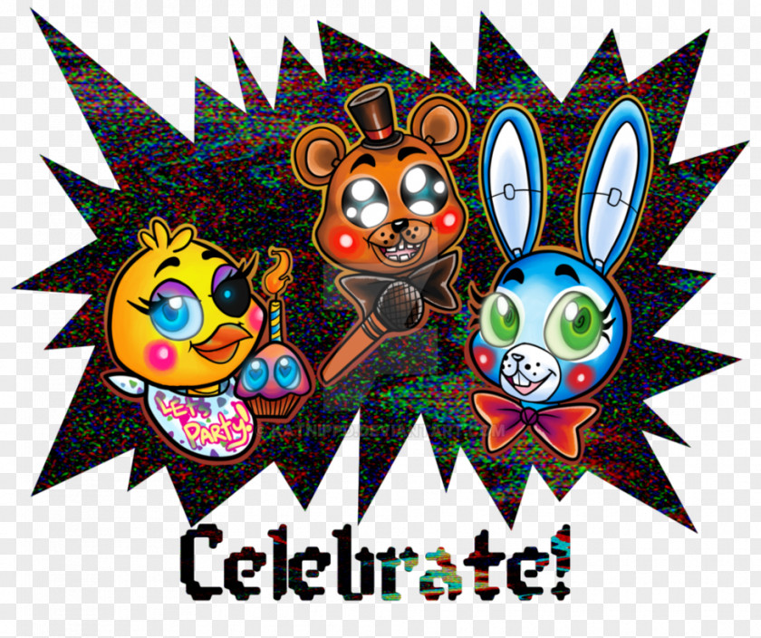 Celebrate Five Nights At Freddy's 2 Art Graphic Design PNG