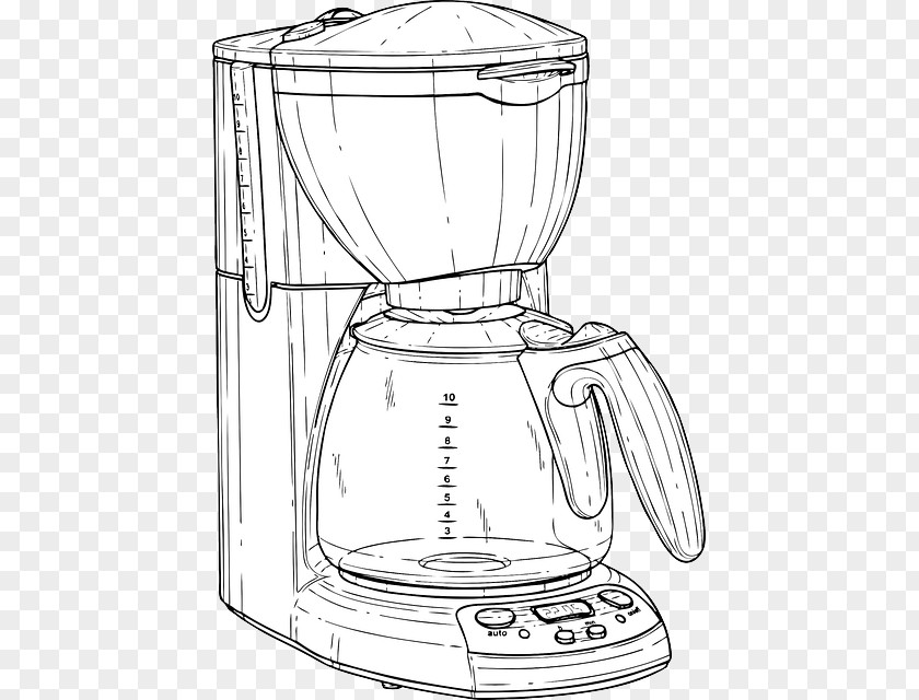 Food Pot Coffeemaker Cafe Drawing Clip Art PNG