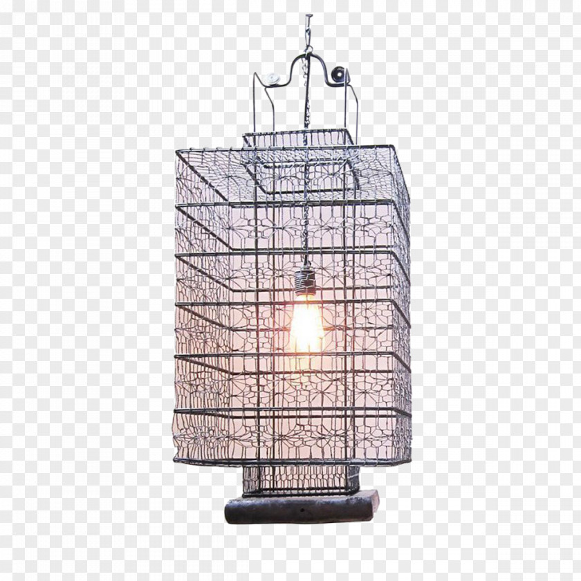 Light Fixture Lantern Lamp Edison Bulb PNG