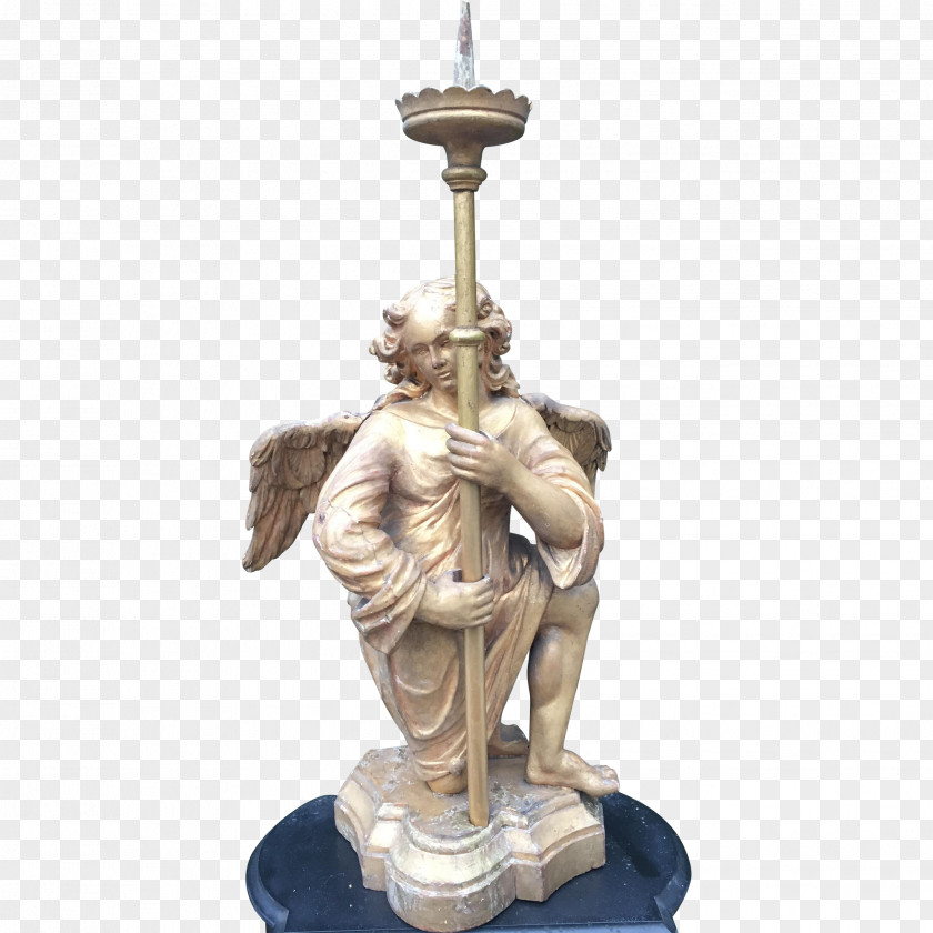 Altar Bronze Sculpture Statue 18th Century Figurine PNG