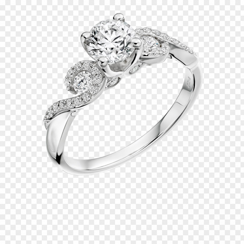 Decorative Ring Engagement Diamond Cut Jewellery PNG
