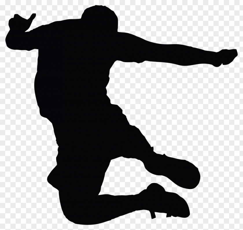 Man Jumping Clip Art Image Silhouette PNG
