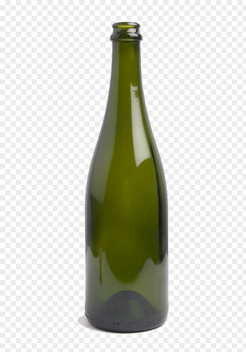Olive Green Bottle Champagne Wine Beer Glass PNG