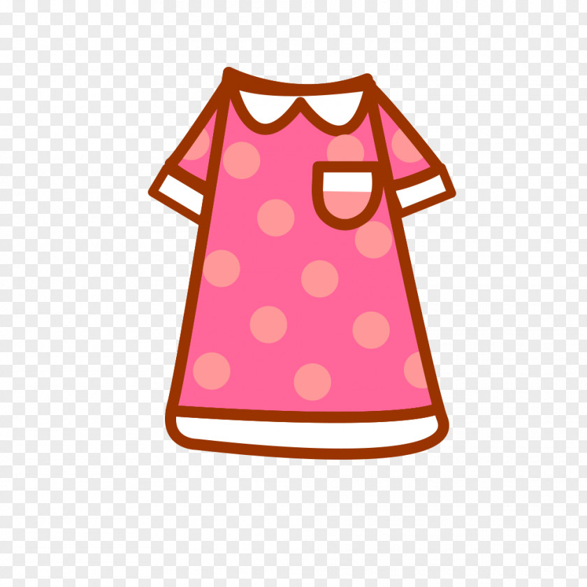 Pink Children Clothes T-shirt Robe Clothing Polka Dot PNG