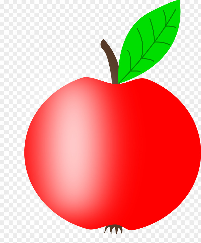 Red Apple Leaf Clip Art PNG