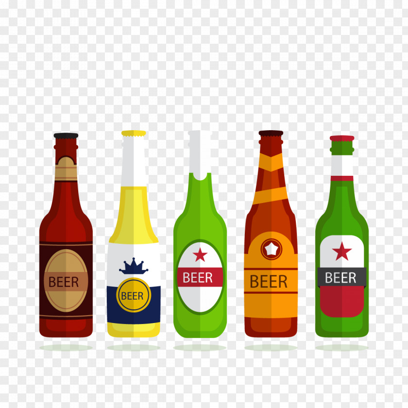 Vector Beer Bottles Bottle Heineken Alcoholic Beverage PNG