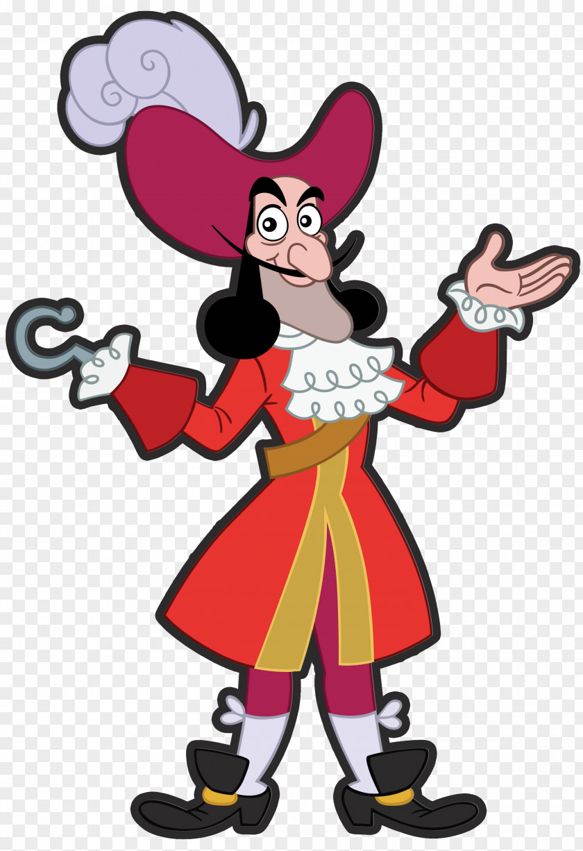 Captain Hook Neverland Pirates Cartoon Character Clip Art PNG