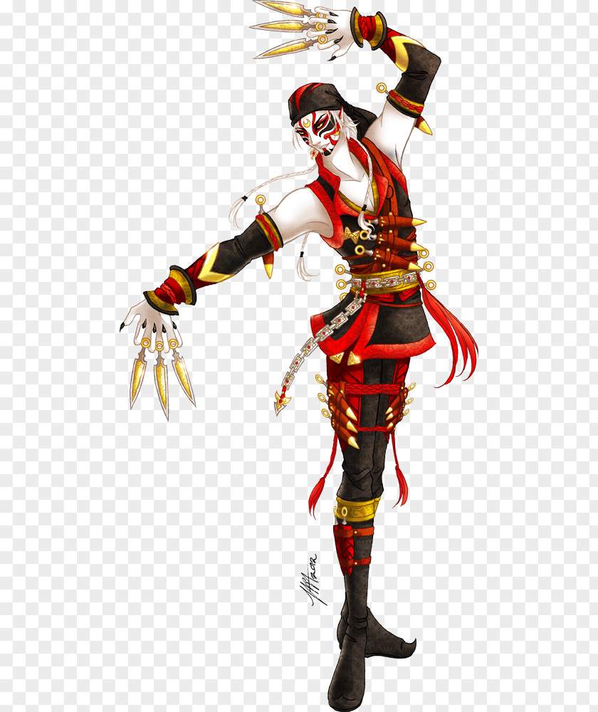 Carnival Circus Knife Throwing Costume Art PNG